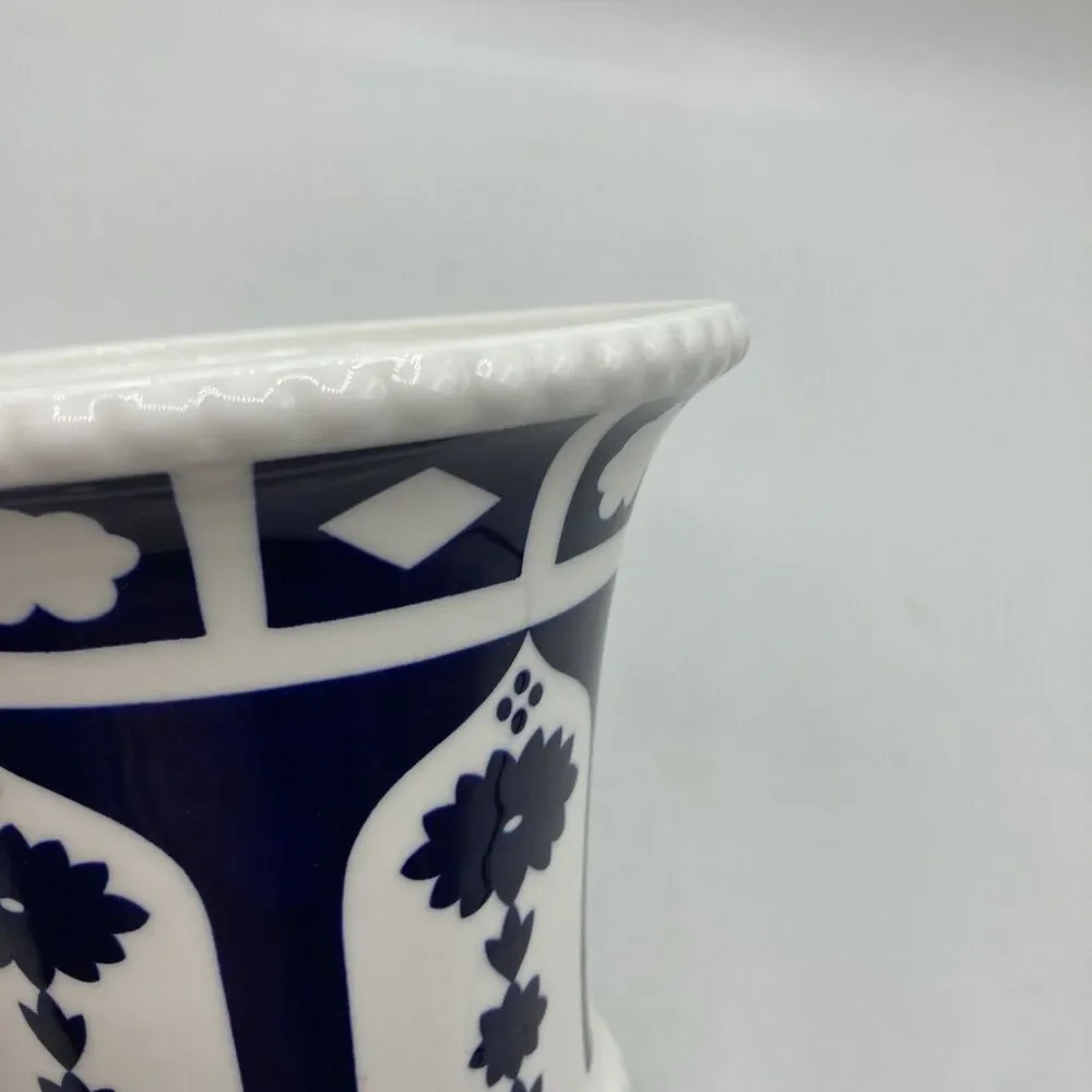 Royal Crown Derby Unfinished Imari Mantel Vase Urn Cachepot Planter Pot 4.75